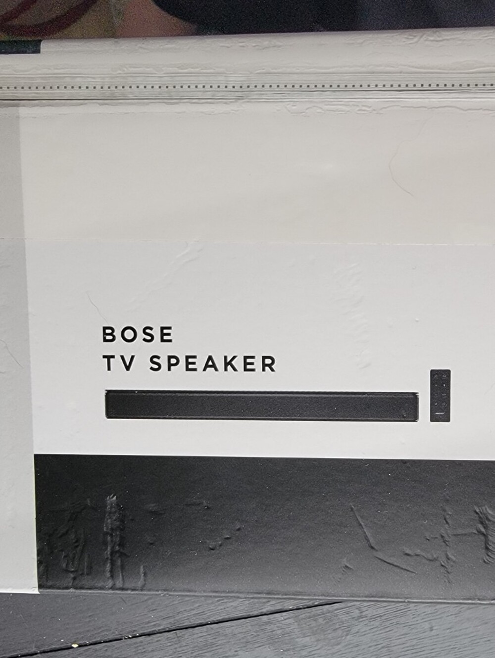 Bose TV Speaker - Black and White Soundbar -- NEW BOX NEVER OPENED